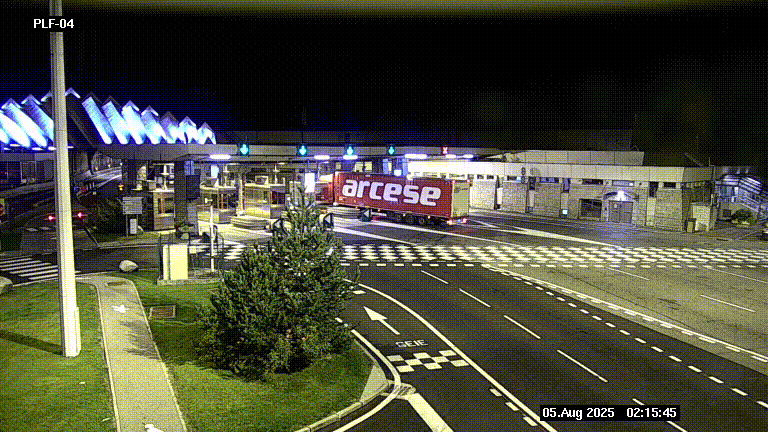 <h2>Webcam au péage du tunnel du Mont-Blanc, côté entrée France à Chamonix, au bout de l'A40</h2>