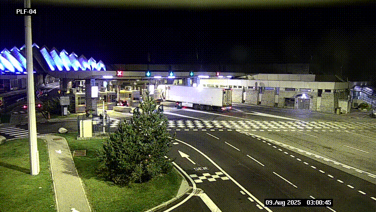 <h2>Webcam au péage du tunnel du Mont-Blanc, côté entrée France à Chamonix, au bout de l'A40</h2>