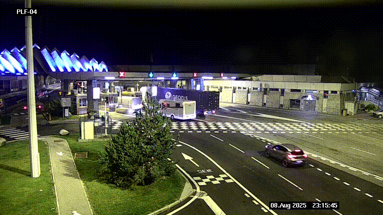 <h2>Webcam au péage du tunnel du Mont-Blanc, côté entrée France à Chamonix, au bout de l'A40</h2>