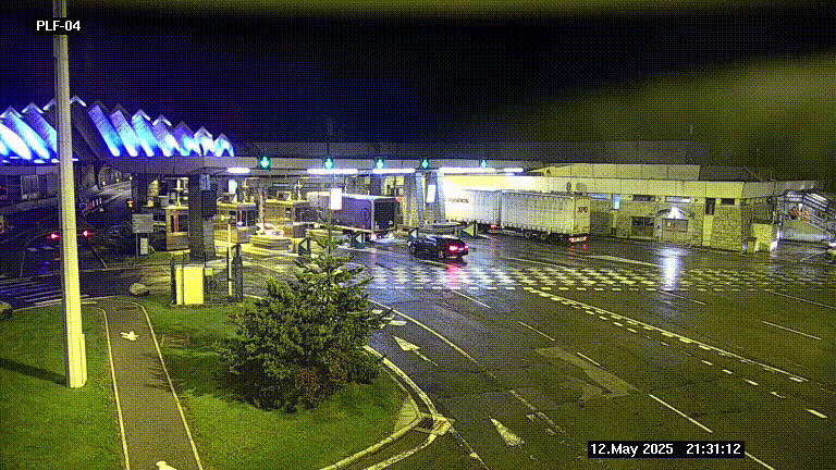 <h2>Webcam au péage du tunnel du Mont-Blanc, côté entrée France à Chamonix, au bout de l'A40</h2>