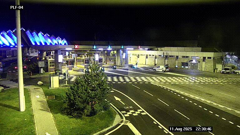 <h2>Webcam au péage du tunnel du Mont-Blanc, côté entrée France à Chamonix, au bout de l'A40</h2>