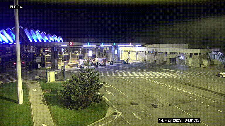 <h2>Webcam au péage du tunnel du Mont-Blanc, côté entrée France à Chamonix, au bout de l'A40</h2>