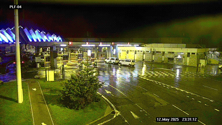 <h2>Webcam au péage du tunnel du Mont-Blanc, côté entrée France à Chamonix, au bout de l'A40</h2>