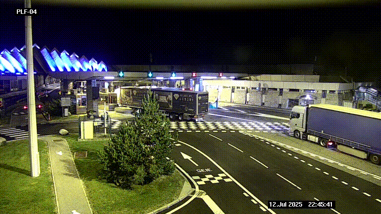 <h2>Webcam au péage du tunnel du Mont-Blanc, côté entrée France à Chamonix, au bout de l'A40</h2>