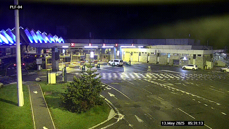 <h2>Webcam au péage du tunnel du Mont-Blanc, côté entrée France à Chamonix, au bout de l'A40</h2>
