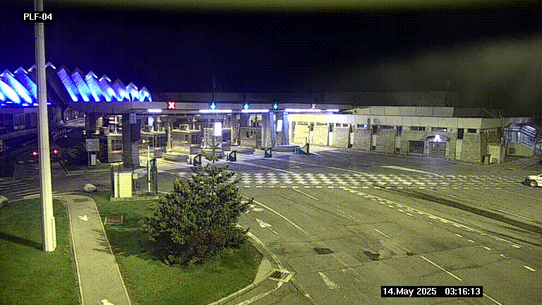 Webcam au péage du tunnel du Mont-Blanc, côté entrée France à Chamonix, au bout de l'A40