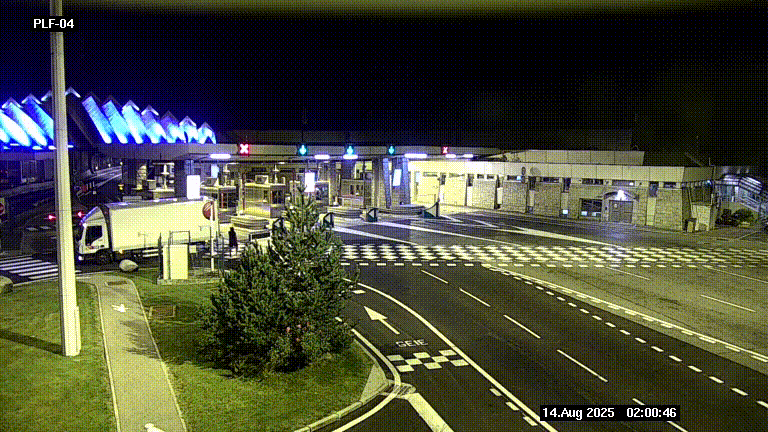 Webcam au péage du tunnel du Mont-Blanc, côté entrée France à Chamonix, au bout de l'A40