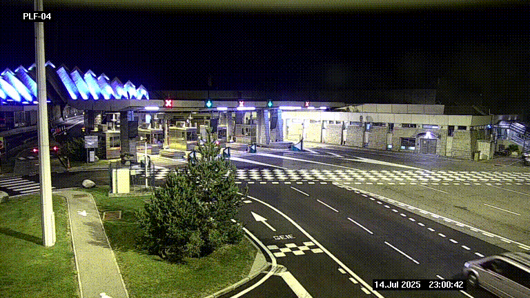 <h2>Webcam au péage du tunnel du Mont-Blanc, côté entrée France à Chamonix, au bout de l'A40</h2>