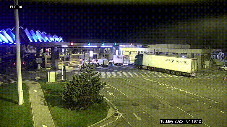 Webcam au péage du tunnel du Mont-Blanc, côté entrée France à Chamonix, au bout de l'A40