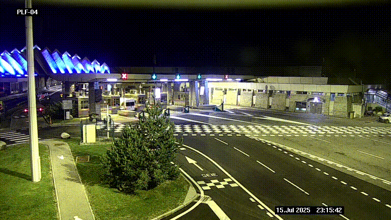 <h2>Webcam au péage du tunnel du Mont-Blanc, côté entrée France à Chamonix, au bout de l'A40</h2>
