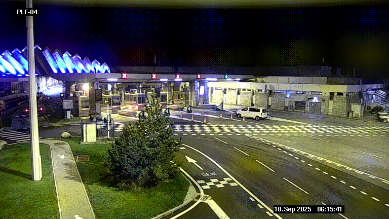 <h2>Webcam au péage du tunnel du Mont-Blanc, côté entrée France à Chamonix, au bout de l'A40</h2>