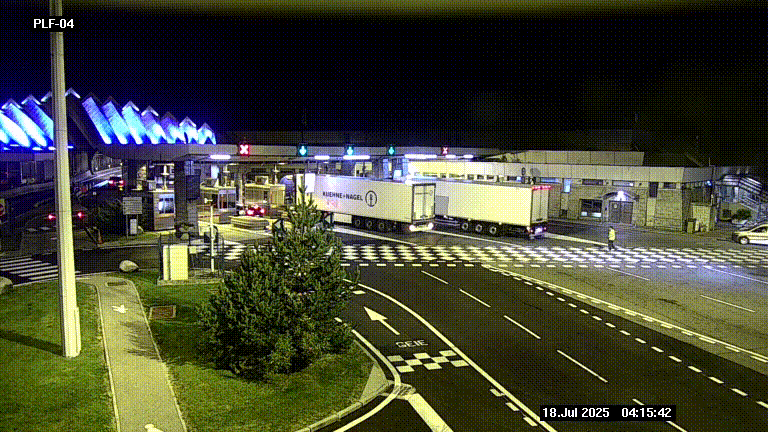 <h2>Webcam au péage du tunnel du Mont-Blanc, côté entrée France à Chamonix, au bout de l'A40</h2>