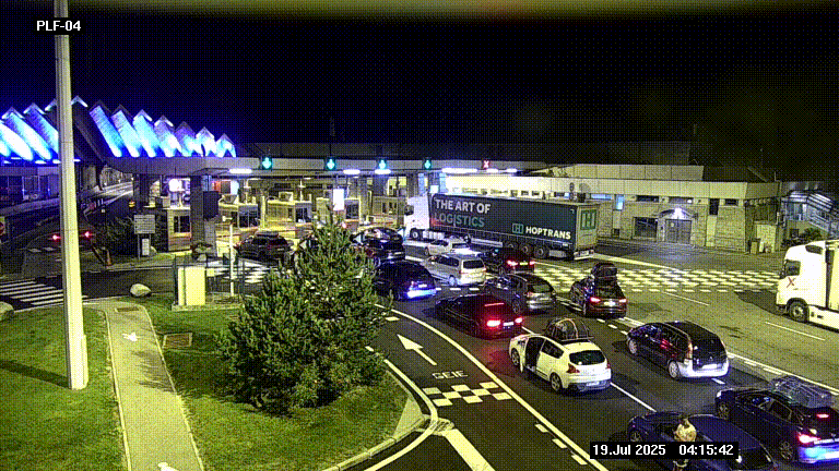 <h2>Webcam au péage du tunnel du Mont-Blanc, côté entrée France à Chamonix, au bout de l'A40</h2>