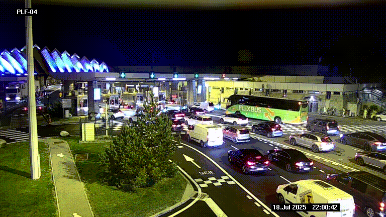 <h2>Webcam au péage du tunnel du Mont-Blanc, côté entrée France à Chamonix, au bout de l'A40</h2>