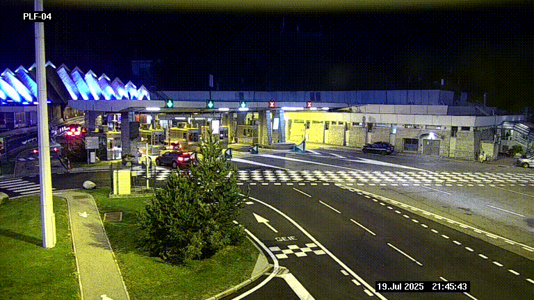<h2>Webcam au péage du tunnel du Mont-Blanc, côté entrée France à Chamonix, au bout de l'A40</h2>