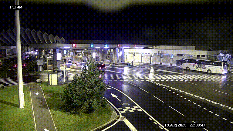 Webcam au péage du tunnel du Mont-Blanc, côté entrée France à Chamonix, au bout de l'A40