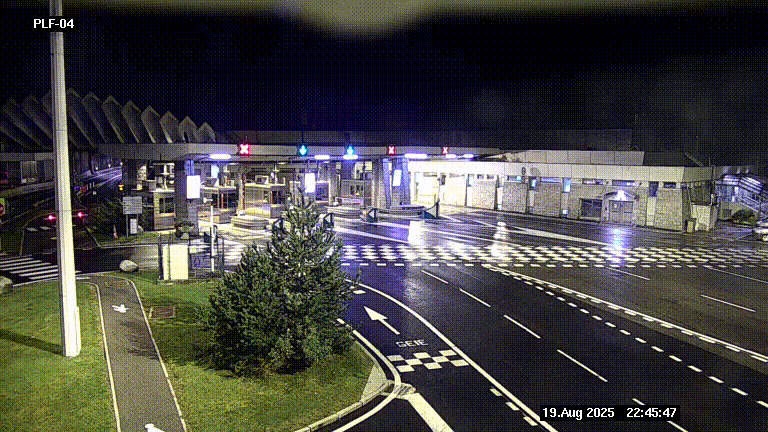 <h2>Webcam au péage du tunnel du Mont-Blanc, côté entrée France à Chamonix, au bout de l'A40</h2>