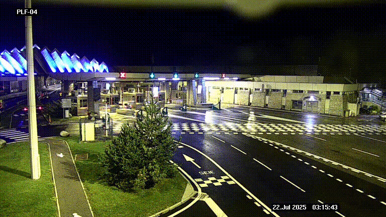 <h2>Webcam au péage du tunnel du Mont-Blanc, côté entrée France à Chamonix, au bout de l'A40</h2>