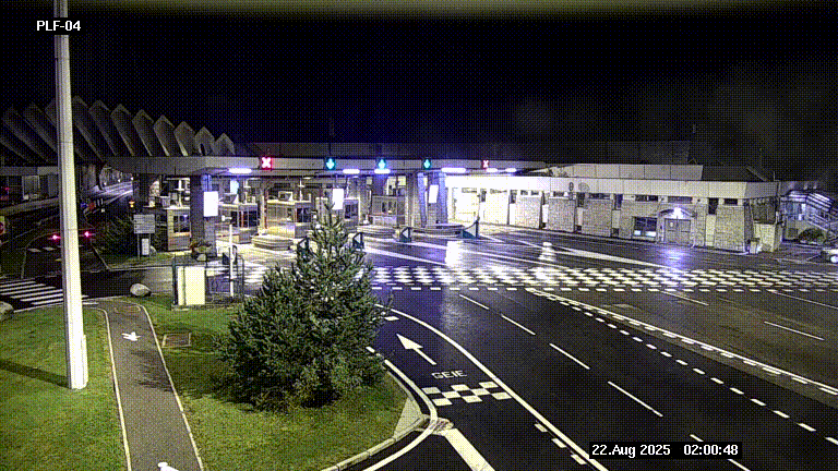 <h2>Webcam au péage du tunnel du Mont-Blanc, côté entrée France à Chamonix, au bout de l'A40</h2>