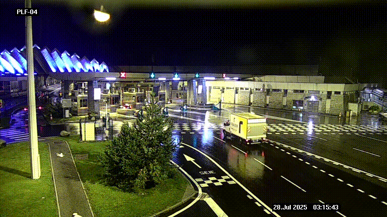 <h2>Webcam au péage du tunnel du Mont-Blanc, côté entrée France à Chamonix, au bout de l'A40</h2>