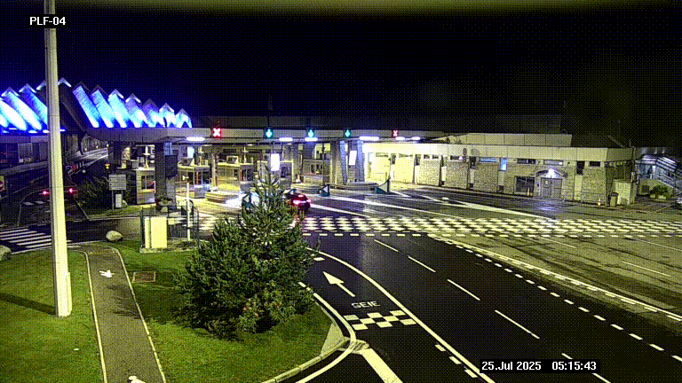 <h2>Webcam au péage du tunnel du Mont-Blanc, côté entrée France à Chamonix, au bout de l'A40</h2>