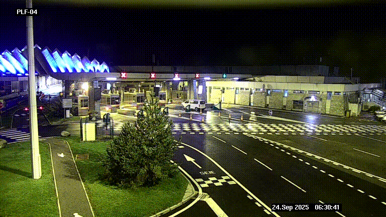 <h2>Webcam au péage du tunnel du Mont-Blanc, côté entrée France à Chamonix, au bout de l'A40</h2>