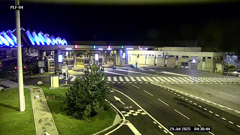<h2>Webcam au péage du tunnel du Mont-Blanc, côté entrée France à Chamonix, au bout de l'A40</h2>