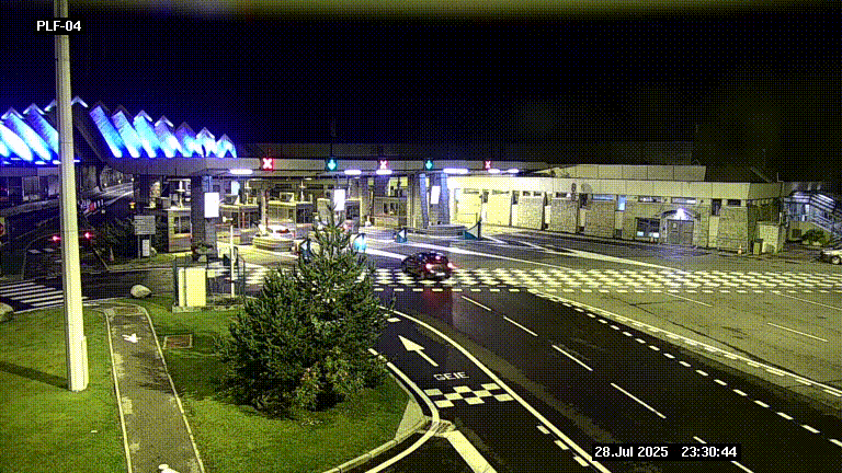 <h2>Webcam au péage du tunnel du Mont-Blanc, côté entrée France à Chamonix, au bout de l'A40</h2>