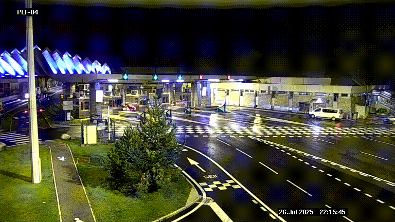<h2>Webcam au péage du tunnel du Mont-Blanc, côté entrée France à Chamonix, au bout de l'A40</h2>