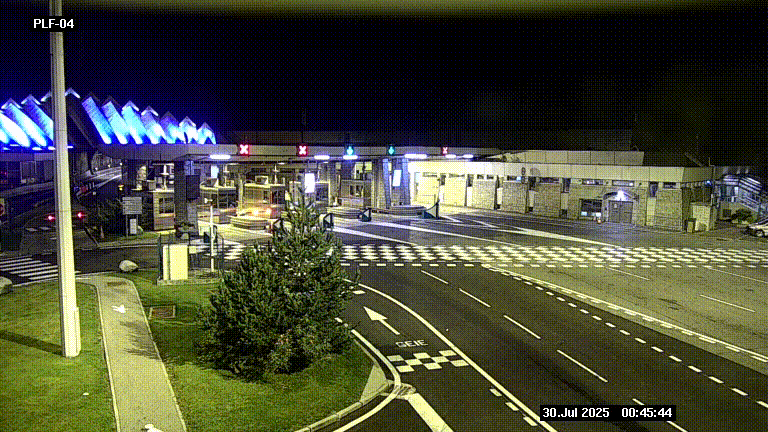 <h2>Webcam au péage du tunnel du Mont-Blanc, côté entrée France à Chamonix, au bout de l'A40</h2>