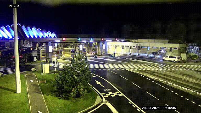 <h2>Webcam au péage du tunnel du Mont-Blanc, côté entrée France à Chamonix, au bout de l'A40</h2>