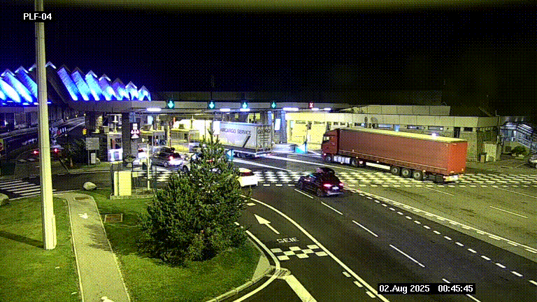 <h2>Webcam au péage du tunnel du Mont-Blanc, côté entrée France à Chamonix, au bout de l'A40</h2>
