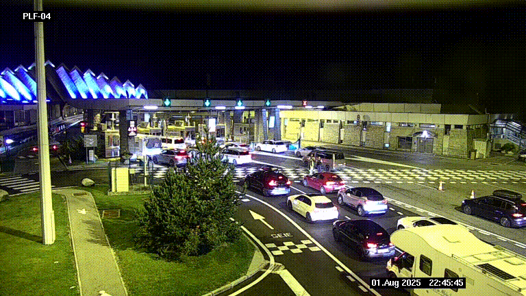 <h2>Webcam au péage du tunnel du Mont-Blanc, côté entrée France à Chamonix, au bout de l'A40</h2>