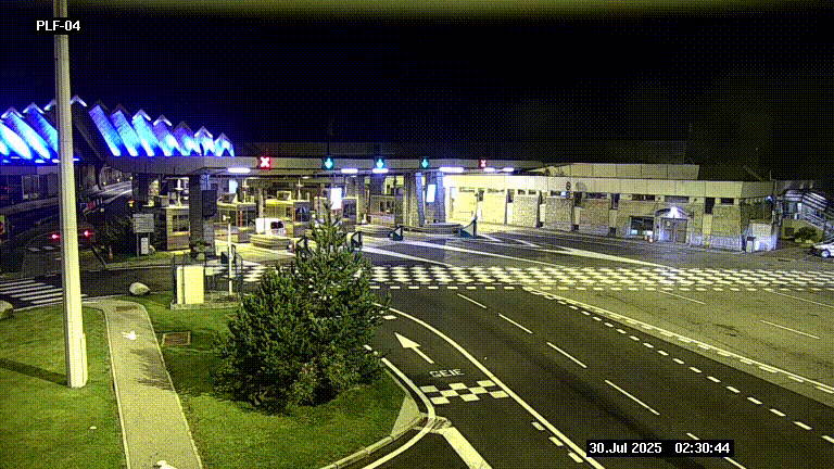 <h2>Webcam au péage du tunnel du Mont-Blanc, côté entrée France à Chamonix, au bout de l'A40</h2>