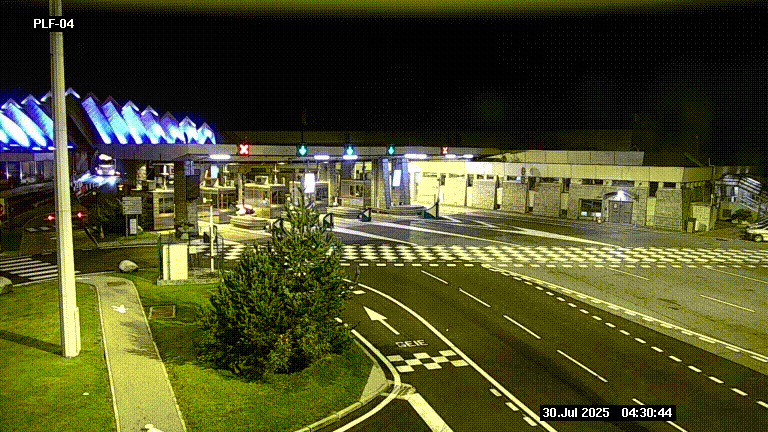 <h2>Webcam au péage du tunnel du Mont-Blanc, côté entrée France à Chamonix, au bout de l'A40</h2>
