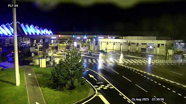 <h2>Webcam au péage du tunnel du Mont-Blanc, côté entrée France à Chamonix, au bout de l'A40</h2>