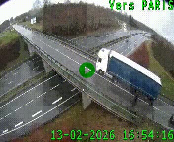 Clone of Caméra routière sur l'autoroute A20 au nord de Limoges, à la jonction avec la N520. Vue orientée vers Paris