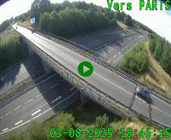 Clone of Caméra routière sur l'autoroute A20 au nord de Limoges, à la jonction avec la N520. Vue orientée vers Paris