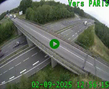 Clone of Caméra routière sur l'autoroute A20 au nord de Limoges, à la jonction avec la N520. Vue orientée vers Paris