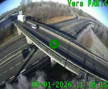 <h2>Clone of Caméra routière sur l'autoroute A20 au nord de Limoges, à la jonction avec la N520. Vue orientée vers Paris</h2>