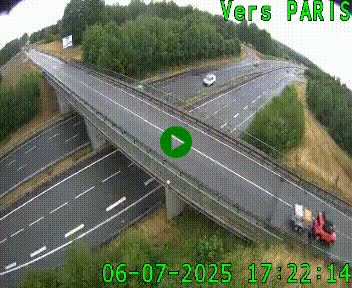 <h2>Clone of Caméra routière sur l'autoroute A20 au nord de Limoges, à la jonction avec la N520. Vue orientée vers Paris</h2>