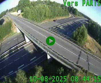 Clone of Caméra routière sur l'autoroute A20 au nord de Limoges, à la jonction avec la N520. Vue orientée vers Paris
