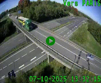<h2>Clone of Caméra routière sur l'autoroute A20 au nord de Limoges, à la jonction avec la N520. Vue orientée vers Paris</h2>