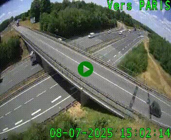 Clone of Caméra routière sur l'autoroute A20 au nord de Limoges, à la jonction avec la N520. Vue orientée vers Paris