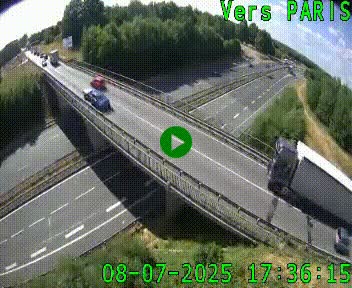 Clone of Caméra routière sur l'autoroute A20 au nord de Limoges, à la jonction avec la N520. Vue orientée vers Paris