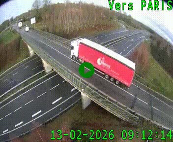 Clone of Caméra routière sur l'autoroute A20 au nord de Limoges, à la jonction avec la N520. Vue orientée vers Paris