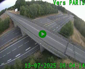 Clone of Caméra routière sur l'autoroute A20 au nord de Limoges, à la jonction avec la N520. Vue orientée vers Paris