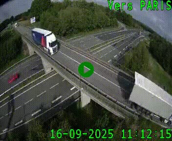 Clone of Caméra routière sur l'autoroute A20 au nord de Limoges, à la jonction avec la N520. Vue orientée vers Paris