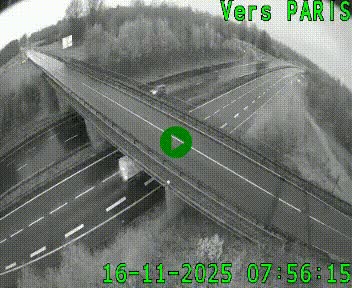 Clone of Caméra routière sur l'autoroute A20 au nord de Limoges, à la jonction avec la N520. Vue orientée vers Paris