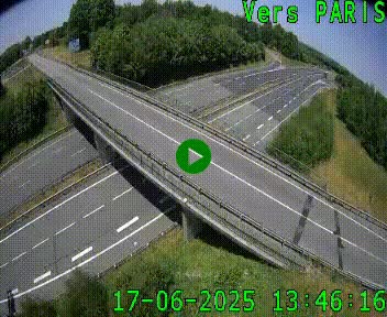 Clone of Caméra routière sur l'autoroute A20 au nord de Limoges, à la jonction avec la N520. Vue orientée vers Paris